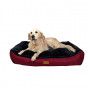 Dubex L Jellybean İç Mekan Yatak Bordo Antrasit Gri 78x60x22 Cm | Kumaş Köpek Yatağı