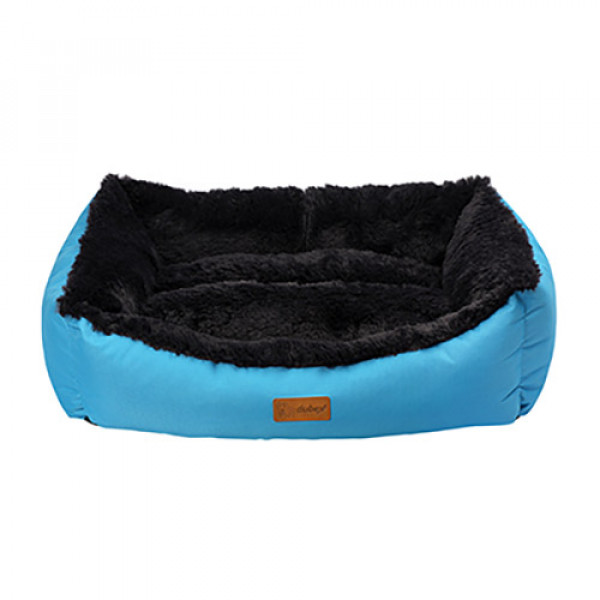 Dubex M 62x44x22 Cm Jellybean İç Mekan Yatak Açık Mavi-Antrasit Gri | Kumaş Köpek Yatağı