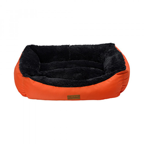 Dubex M Jellybean İç Mekan Yatak 62x44x22 Cm Turuncu-Antrasit Gri | Kumaş Köpek Yatağı