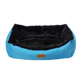 S Jellybean İç Mekan Yatak 50x38x19 Cm Açık Mavi-Antrasit Gri | Kumaş Köpek Yatağı S Jellybean İç Mekan Yatak 50x38x19 Cm Açık Mavi-Antrasit Gri | Kumaş Köpek Yatağı