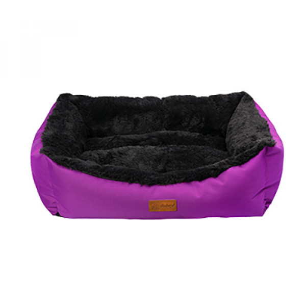 Dubex XL Jellybean İç Mekan Yatak Lila Antrasit Gri 95x70x22 Cm | Kumaş Köpek Yatağı
