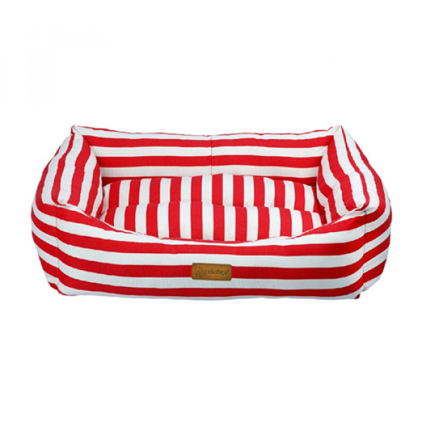 Dubex M 44x62x22 Cm Makaron Vr05 Kırmızı Çizgili | Kumaş Köpek Yatağı