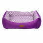 Dubex S 38X50X19 Cm Tarte Dikdörtgen Yatak Vr03 Lila Benekli | Kumaş Köpek Yatağı
