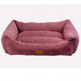 S 50x38x19 Cm Cookıe Vr03 Gül Kurusu | Kumaş Köpek Yatağı