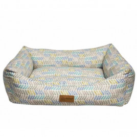 S Makaron Dikdörtgen Yatak Mavi Kısa Çizgili 50x38x19h Cm | Kedi Evi Yatağı S Makaron Dikdörtgen Yatak Mavi Kısa Çizgili 50x38x19h Cm | Kedi Evi Yatağı