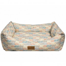 S Makaron Dikdörtgen Yatak Turuncu Kısa Çizgili 50x38x19h Cm | Kumaş Köpek Yatağı S Makaron Dikdörtgen Yatak Turuncu Kısa Çizgili 50x38x19h Cm | Kumaş Köpek Yatağı