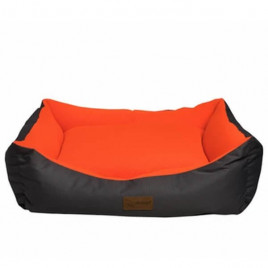 XL Dondurma Dikdörtgen Yatak Gri Turuncu 95x70x22h Cm | Kumaş Köpek Yatağı XL Dondurma Dikdörtgen Yatak Gri Turuncu 95x70x22h Cm | Kumaş Köpek Yatağı