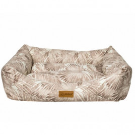 XL Makaron Dikdörtgen Yatak Kahverengi Yapraklı 95x70x22h Cm | İç Mekan Köpek Yatağı XL Makaron Dikdörtgen Yatak Kahverengi Yapraklı 95x70x22h Cm | İç Mekan Köpek Yatağı