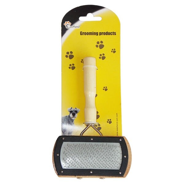 Eastland 18X10 Cm Tahta Saplı Çift Taraflı | Köpek Tarağı