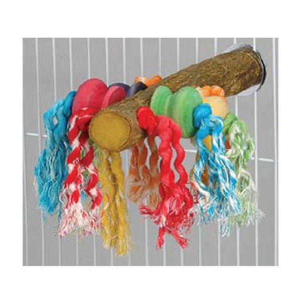 Eastland 27 Cm Stres İpli Ahşap Boncuklu Tünek | Kuş Tüneği