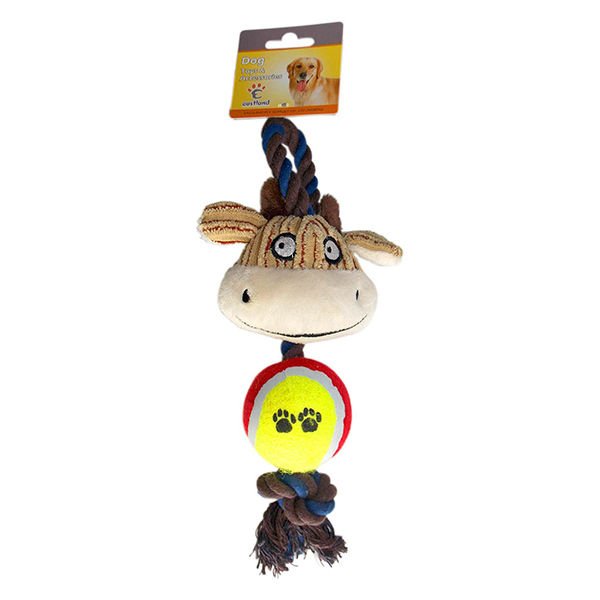 Eastland 30 Cm Tenis Toplu İnek Diş İpli | Köpek Çiğneme