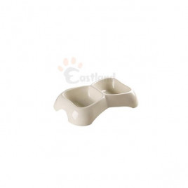 35.5X22 Cm Plastik ikili Şekilli | Plastik Mama Ve Su Kabı