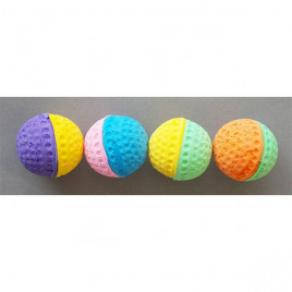 4 Adet İki Renkli Sünger Top | Kedi Top Oyuncak 4 Adet İki Renkli Sünger Top | Kedi Top Oyuncak