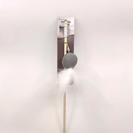 46 Cm Peluş Catnipli Çıngıraklı Tüylü | Kedi Oltası 46 Cm Peluş Catnipli Çıngıraklı Tüylü | Kedi Oltası