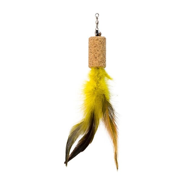 Eastland 4X2.2 Cm Tüylü Çıngıraklı Mantar Sarı | Peluş Kedi Oyuncağı