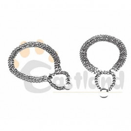 50 Cm 2.5 Mm Üç Sıralı Zincir Boğma | Köpek Boyun Tasması