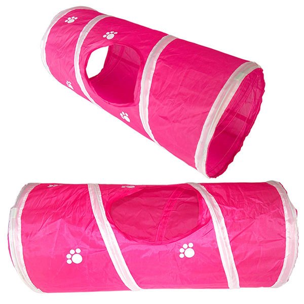 Eastland 55X25 Cm Pati Desenli Pembe | Kedi Oyun Tüneli