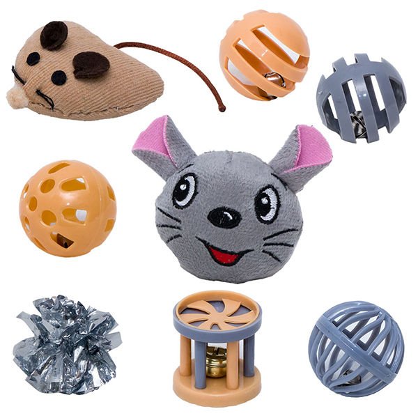 Eastland 8'li Karışık Set | Kedi Fare Oyuncak