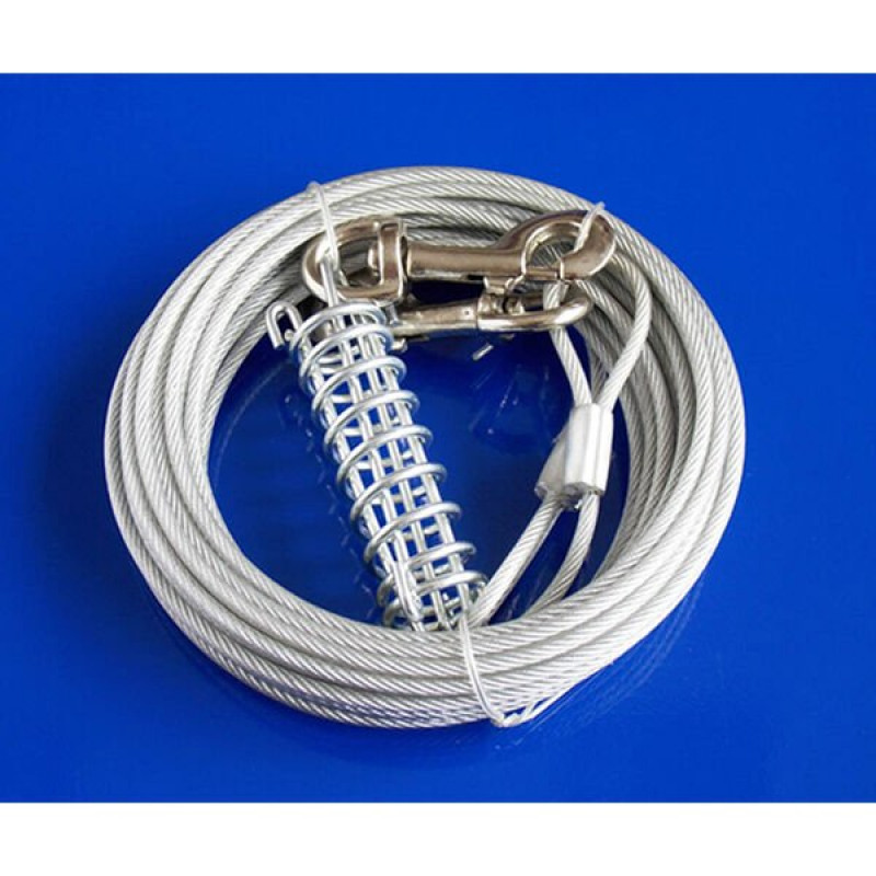 Eastland 9 M 4 Mm Süspansiyonlu Çelik Bahçe Bağlama Halatı | Köpek Bahçe Bağlama Kayışı Eastland 9 M 4 Mm Süspansiyonlu Çelik Bahçe Bağlama Halatı | Köpek Bahçe Bağlama Kayışı