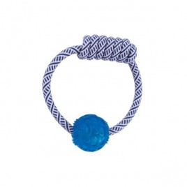 Halka Şeklinde Toplu İp Köpek Çiğneme Oyuncağı 6 Cm Beyaz/Mavi | Köpek Çiğneme Halka Şeklinde Toplu İp Köpek Çiğneme Oyuncağı 6 Cm Beyaz/Mavi | Köpek Çiğneme