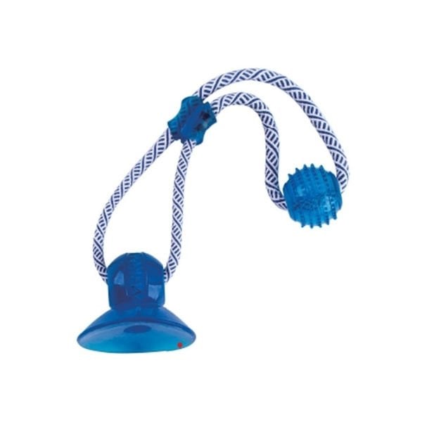 Eastland Tpr Vantuzlu İpli Plastik Köpek Çiğneme Oyuncağı 42 Cm | Köpek Çiğneme