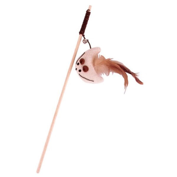 Eastland Tüylü Oyuncaklı Olta Pembe | Kedi Oltası