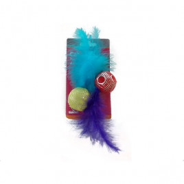 Tüylü Top Çıngıraklı 2 Adet | Kedi Top Oyuncak Tüylü Top Çıngıraklı 2 Adet | Kedi Top Oyuncak