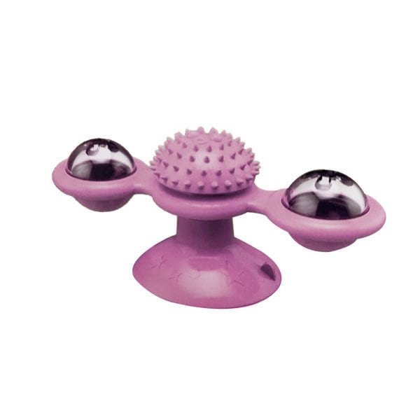 Ebi Vantuzlu Yel Değirmeni Pembe | Plastik Kedi Oyuncağı