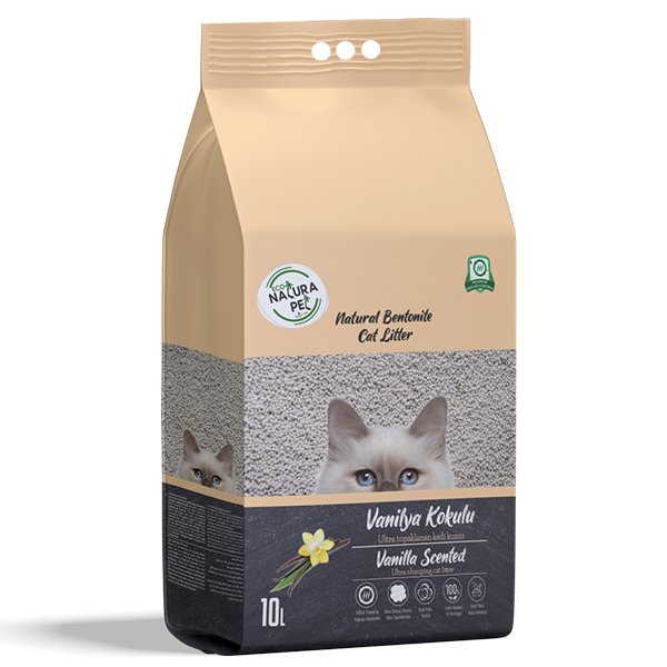 Eco Natura  10 Lt Vanilya Kokulu Kalın Taneli Doğal Kedi Kumu | Doğal Kedi Kumu