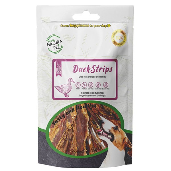 Eco Natura  80 Gr Ördek Eti Dilimleri Yumuşak | Köpek Atıştırmalık Ödül Maması