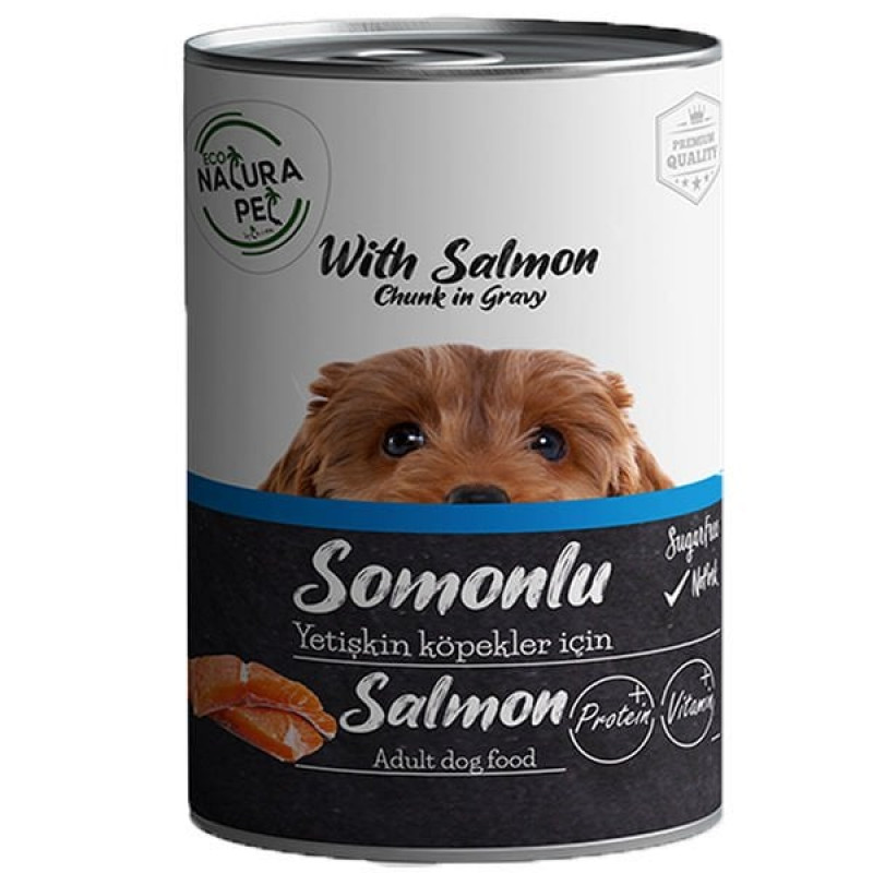 Eco Natura 400 Gr Adult Chunk in Gravy Salmon | Yetişkin Köpek Konserve Maması Eco Natura 400 Gr Adult Chunk in Gravy Salmon | Yetişkin Köpek Konserve Maması