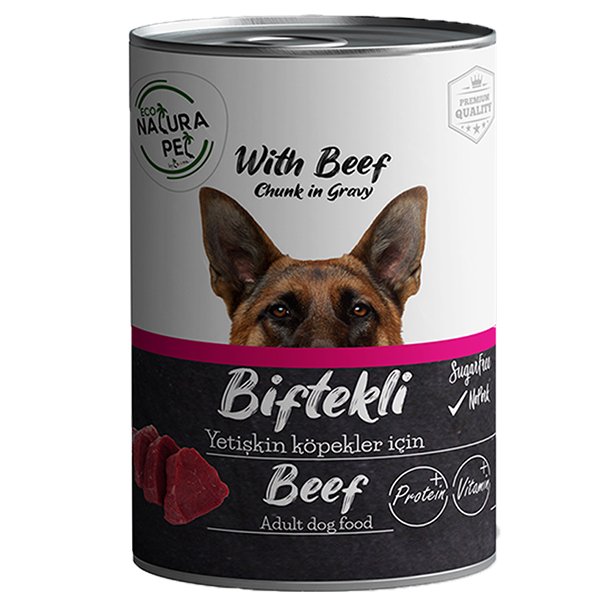 Eco Natura 400 Gr Adult Sığır Etli | Yetişkin Köpek Konserve Maması
