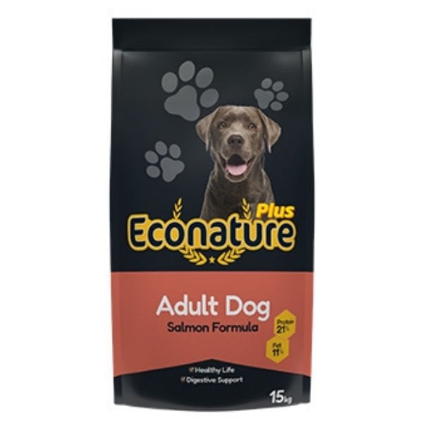 Econature Plus Somonlu Yetişkin Köpek Maması 15 Kg | Yetişkin Köpek Kuru Maması
