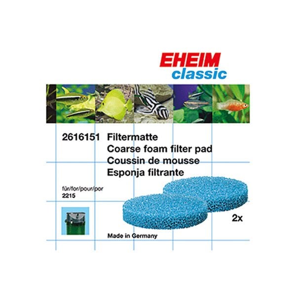 Eheim 2 Adet 2215  Filtre Yedek Sünger Mavi | Akvaryum Filtre Malzemesi
