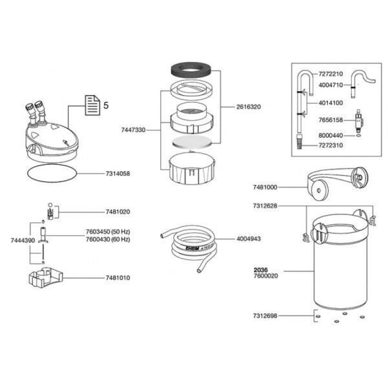 Eheim Ecco Pro 2236 Dış Kap 750 Lt/s | Akvaryum Filtre Malzemesi