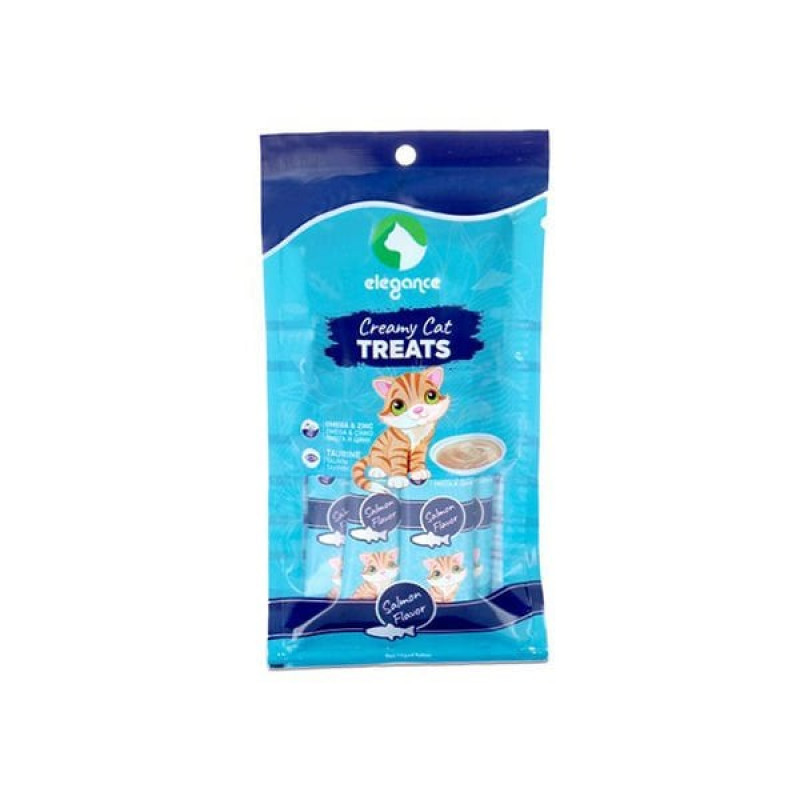 Elegance 4 Adet Creamy Treats Somon 15 Gr | Kedi Sıvı Ödül Maması