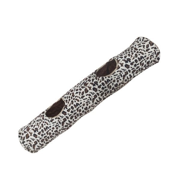 Elite Pet Çift Delikli Kedi Oyun Tüneli Leopar | Kedi Oyun Tüneli