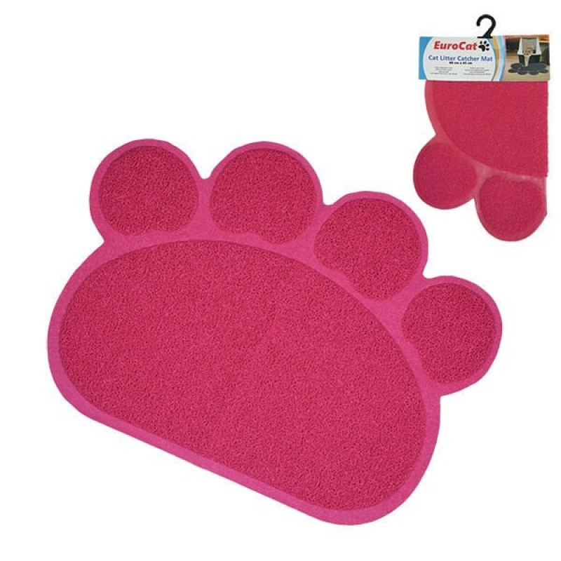Euro Cat 60X45 Cm Pati Desenli Kedi Tuvalet Paspası Pembe | Kedi Tuvalet Paspası Euro Cat 60X45 Cm Pati Desenli Kedi Tuvalet Paspası Pembe | Kedi Tuvalet Paspası