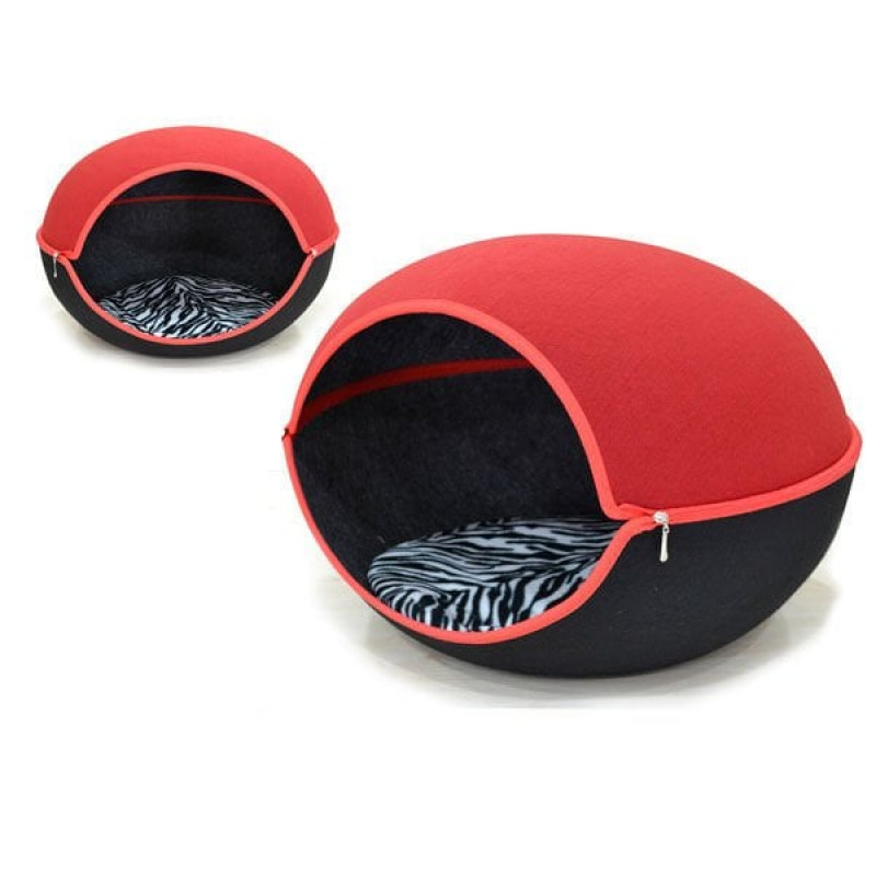 Euro Cat 60X47X57 Cm Fermuarlı Kırmızı Siyah | Yuvalı Köpek Yatağı Euro Cat 60X47X57 Cm Fermuarlı Kırmızı Siyah | Yuvalı Köpek Yatağı