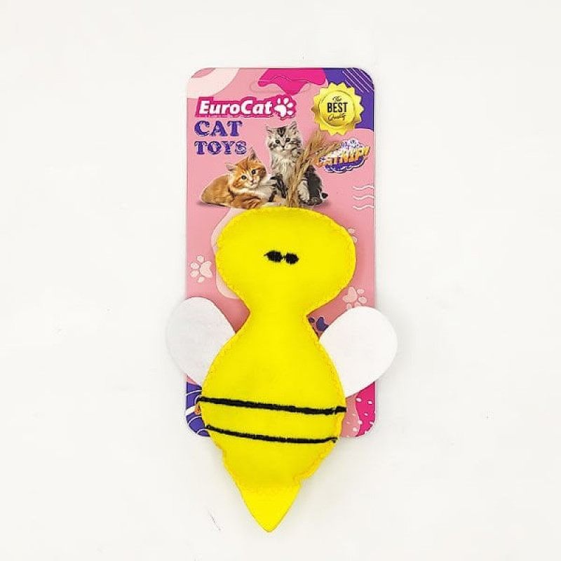 Euro Cat Toys Peluş Arı Kedi Oyuncağı Sarı | Peluş Kedi Oyuncağı Euro Cat Toys Peluş Arı Kedi Oyuncağı Sarı | Peluş Kedi Oyuncağı