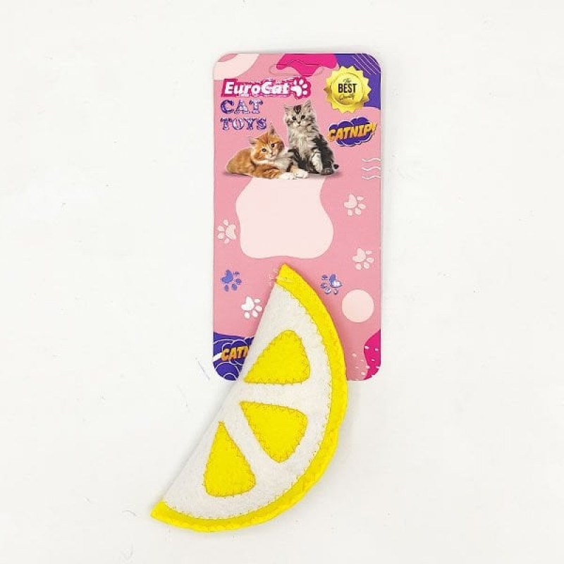 Euro Cat Toys Peluş Limon Kedi Oyuncağı Beyaz Sarı | Peluş Kedi Oyuncağı Euro Cat Toys Peluş Limon Kedi Oyuncağı Beyaz Sarı | Peluş Kedi Oyuncağı