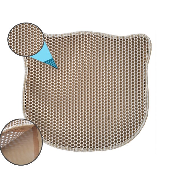 Eurocat 43x50 Cm Kum Toplayan Elekli Kedi Kumu Paspası Krem | Kedi Tuvalet Paspası