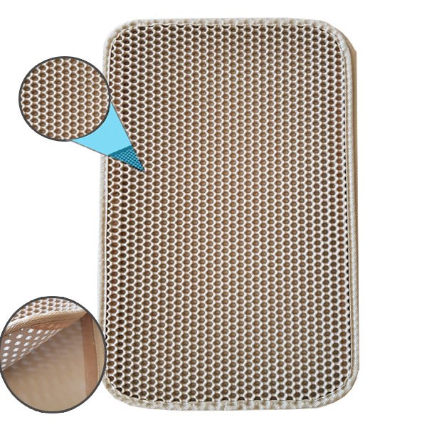 Eurocat 66x116 Cm Kum Toplayan Elekli Kedi Kumu Paspası Krem | Kedi Tuvalet Paspası