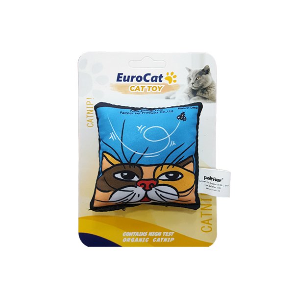 Eurocat Mavi Yastık Oyuncak | Peluş Kedi Oyuncağı