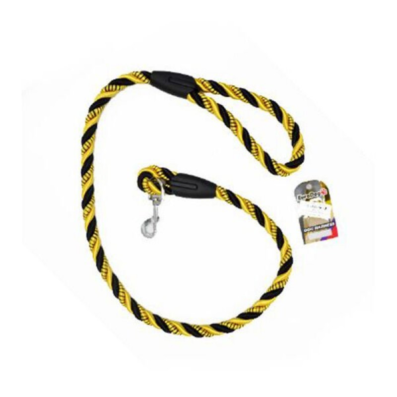 Euro Dog 120 Cm 14 Mm Spiral Desenli Uzatma Sarı Siyah | Köpek Gezdirme Tasması Euro Dog 120 Cm 14 Mm Spiral Desenli Uzatma Sarı Siyah | Köpek Gezdirme Tasması