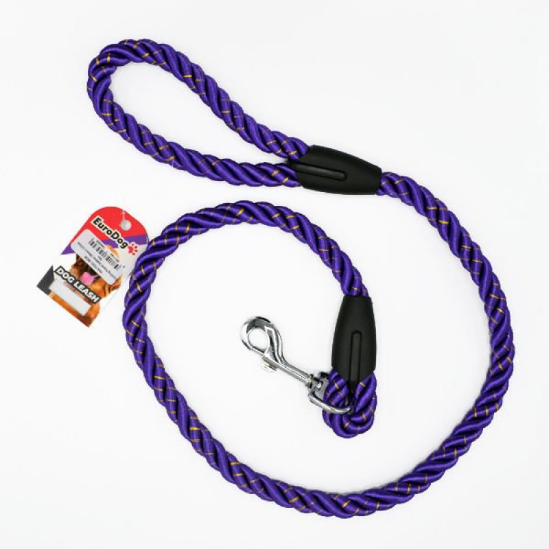 Euro Dog 120 Cm 18 Mm Gezdirme Mor | Köpek Gezdirme Tasması Euro Dog 120 Cm 18 Mm Gezdirme Mor | Köpek Gezdirme Tasması