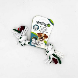 15 Cm İki Düğümlü Kalın Beyaz Yeşil | Köpek Çiğneme