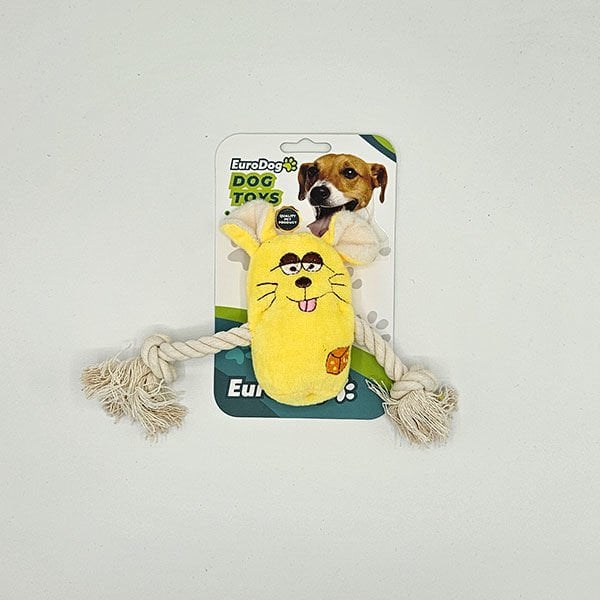 Euro Dog 21X4 Cm Peluş İpli Sevimli Hayvan | Kumaş Ve Peluş Köpek Oyuncağı
