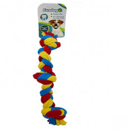 25 Cm 3 Düğümlü Sarı Kırmızı Mavi | Köpek Çiğneme