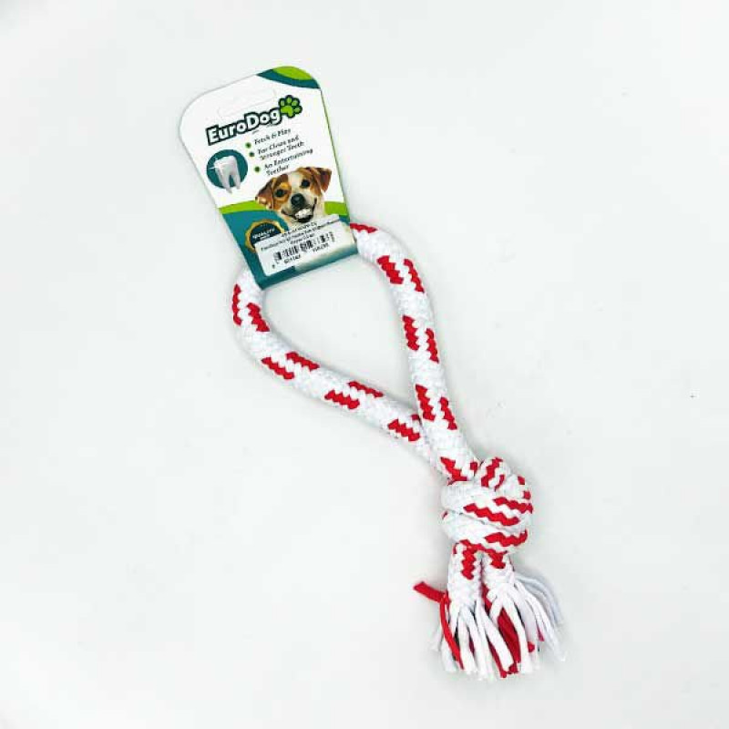 Euro Dog 25 Cm Tek Düğümlü Halka Şeklinde Diş Kaşıma İpi Beyaz Kırmızı | Köpek Ağız Ve Diş Bakım Ürünü Euro Dog 25 Cm Tek Düğümlü Halka Şeklinde Diş Kaşıma İpi Beyaz Kırmızı | Köpek Ağız Ve Diş Bakım Ürünü